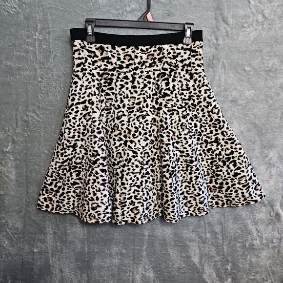 The Limited Women's MedAnimal Print Skirt Stretch Pullon Heavyweight knit - Picture 7 of 10